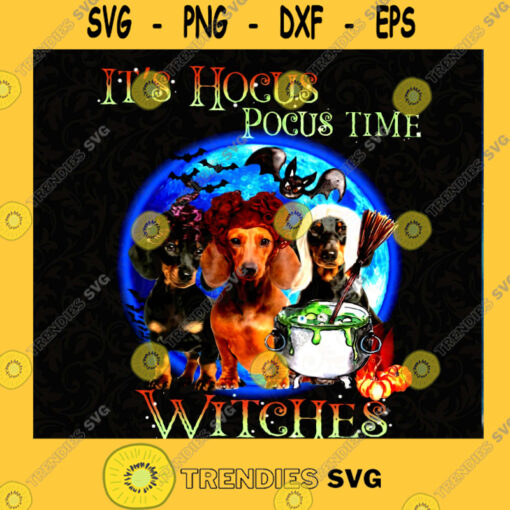 It s Hocus Pocus Time Witches PNG SVG PNG EPS DXF Silhouette Cut Files For Cricut Instant Download Vector Download Print File