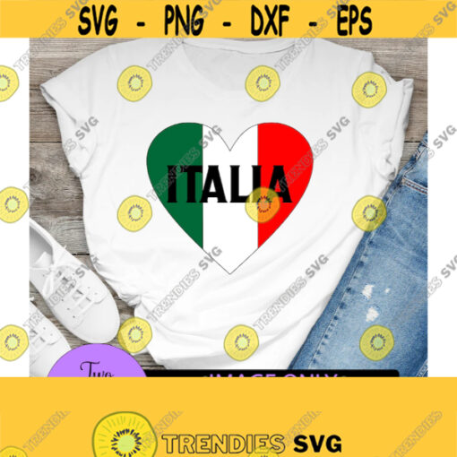 Italia. Italian svg. Italy svg. Italia svg. Italian flag. Italian heart flag. Italian heart. Design 84