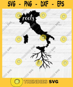 Italy Roots SVG File Home Native Map Vector SVG Design for Cutting Machine Cut Files for Cricut Silhouette Png Pdf Eps Dxf SVG
