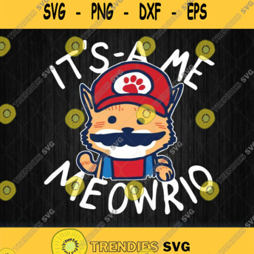 Its A Me Meowrio Svg Png
