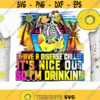 Its Nice out so Im Drinking PNG Funny Skull Sublimation Summer Skull Summer Vibes Easily Distracted by Music and Beer PNG Design 1116 .jpg