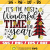 Its The Most Wonderful Time Of The Year SVG Christmas SVG Cut File Cricut Commercial use Silhouette Dxf File Winter SVG Design 216