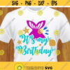 Its my birthday svg Mermaid svg Birthday Mermaid iron on transfer Cutting Files For Silhouette and Cricut Cut files svg dxf pdf png