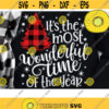 Its the most Wonderful Time of the year Svg Buffalo Plaid Tree Svg Christmas Tree Svg Christmas Cut Files Dxf Eps Png Design 65 .jpg