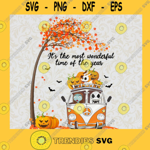 Jack Skellington And Sally Its The Most Wonderful Time Of The Year SVG Digital Download