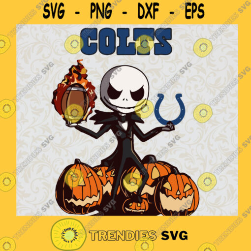 Jack Skellington Colts SVG Jack Sport SVG Jack Pumpkin Halloween SVG Sport Halloween SVG