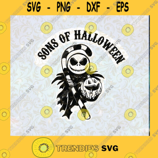 Jack Skellington Sons Of Halloween SVG Nightmare Before Christmas SVG
