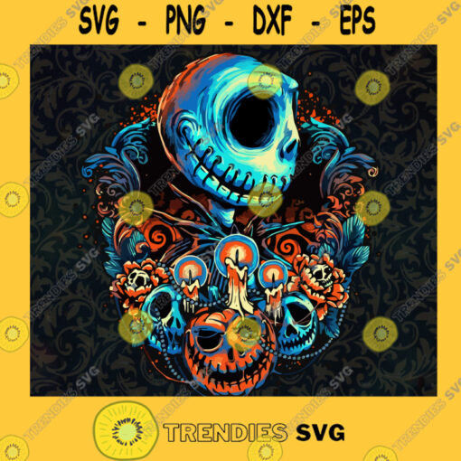 Jack Skellington Svg png eps dxf Nightmare Svg Jack Halloween SVG