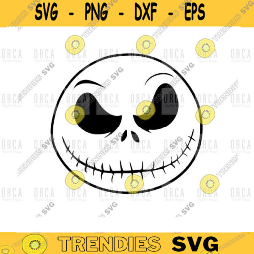 Jack Skellington svg Halloween Jack NightmareJack Skellington Face Pumpkin Face Svg Digital Download Pumpkin Face Mask svg 35