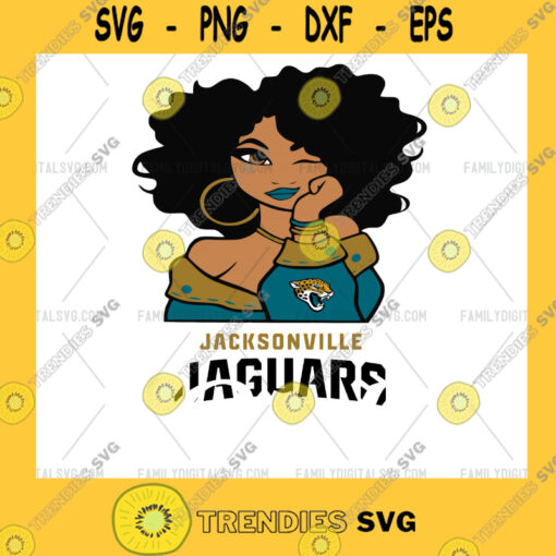 Jacksonville Jaguars Girl NFL Svg Girl Nfl Sport Sport Svg Girl Cut File Silhouette Svg Cutting Files Download Instant BaseBall Svg Football Svg HockeyTeam