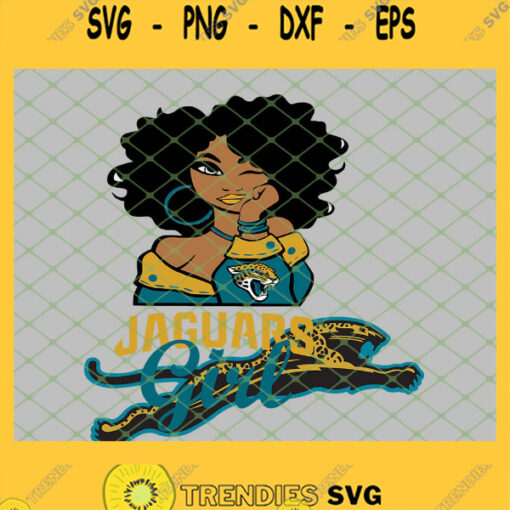 Jacksonville Jaguars Girl SVG PNG DXF EPS 1