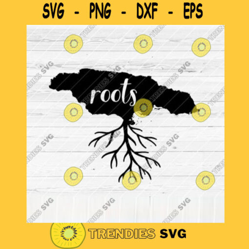 Jamaica Roots SVG File Home Native Map Vector SVG Design for Cutting Machine Cut Files for Cricut Silhouette Png Pdf Eps Dxf SVG