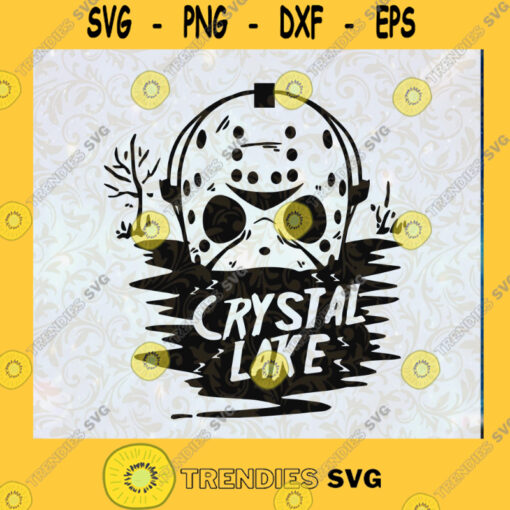 Jason Voorhees Friday the 13th Crystal Lake SVG Jason Voorhees Halloween SVG Cut File Instant Download Silhouette Vector Clip Art