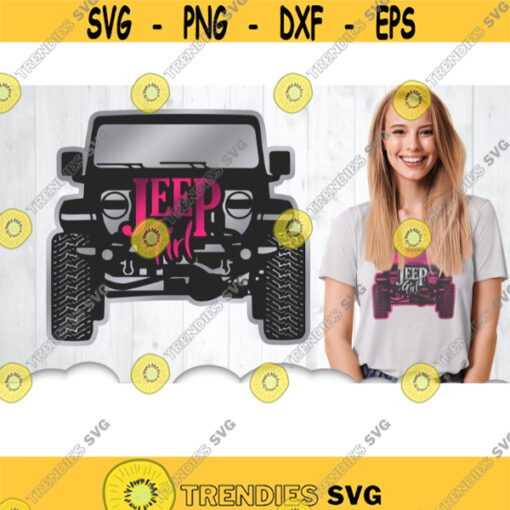 Jeep Girl SVG Files For Cricut Jeep Svg Jeep Decal Svg Jeep Accessories Clipart Iron On Transfer Off Road Adventure Svg Cut Files .jpg