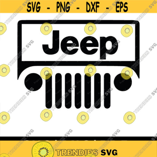 Jeep Grill SVG PNG PDF Cricut Silhouette Cricut svg Jeep Svg Jeep Silhouette Svg Jeep Grill Svg Design 1950