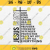 Jesus Is My God My King My Lord My Savior My Healer My Everything Svg Png