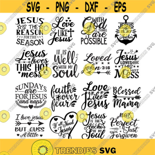 Jesus Pack Decal Files cut files for cricut svg png dxf Design 374