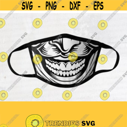 Joker face mask svg Joker Mask Svg Smiley Mask Svg Funny face mask Design Cricut File Digital DownloadDesign 14