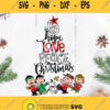 Joy Hope Love Peace Christmas Svg Christmas Friends Svg Merry Christmas Together Svg Friends Svg Christmas Tree Svg