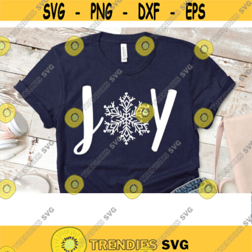 Joy Svg Snowflake Svg Christmas Svg Christmas Shirt Svg Joyful Svg Snow Svg Joy Clipart SVG Files for Cricut