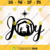 Joy With Christmas Nativity Scene Svg Png Eps Dxf For Cutting Machines