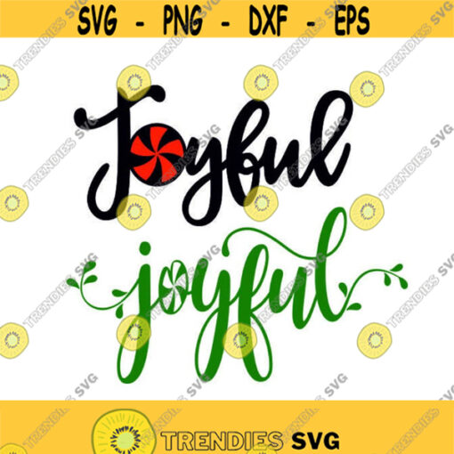 Joyful Christmas Cuttable Design SVG PNG DXF eps Designs Cameo File Silhouette Design 933