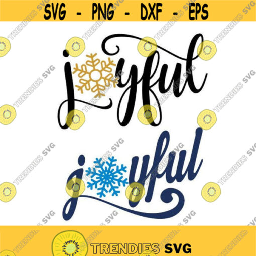 Joyful Joy Christmas Cuttable Design SVG PNG DXF eps Designs Cameo File Silhouette Design 1401