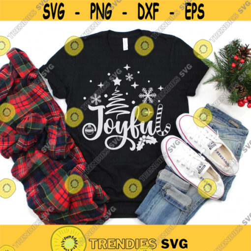 Joyful svg Christmas svg Christmas Tree svg Merry Christmas svg dxf png eps Christmas Decoration Christmas Shirt Cut File Download Design 219.jpg