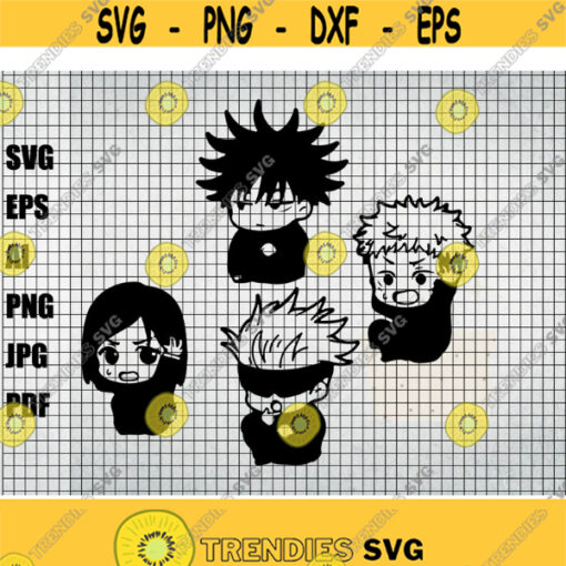 Jujutsu Kaisen svg Anime svg file download Manga SVG Instant Download Japanese SVG Anime svg png Cutting Files for the Cricut Design 147