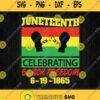 Juneteenth Celebrating Black Freedom 1865 Svg