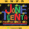 Juneteenth Free Ish Since 1865 Svg Png Dxf Eps
