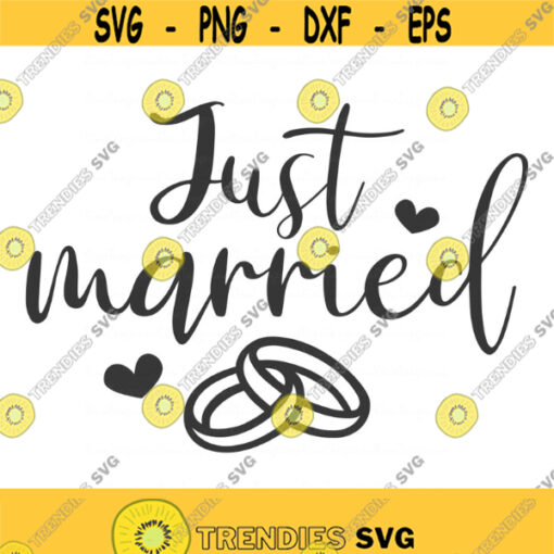 Just married svg wedding svg getting married svg png dxf Cutting files Cricut Funny Cute svg designs print for t shirt quote svg Design 270