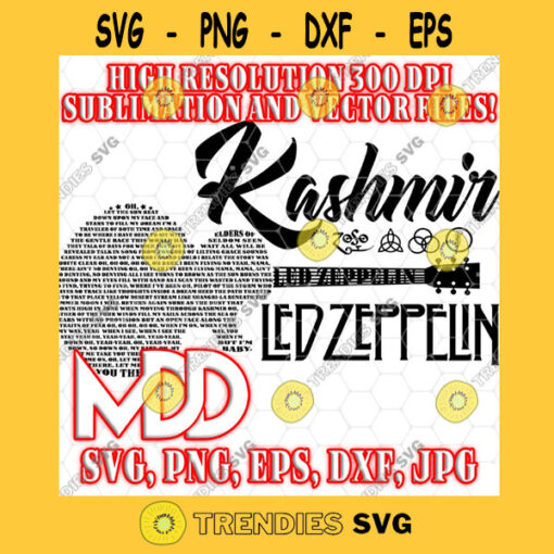 KASHMIR LYRICS Led Zeppelin Guitar Lyrics Svg Kashmir Lyrics Guitar Svg Led Zeppelin Svg Png Dxf Eps Svg Pdf