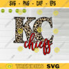 KC Chiefs leopard print Svg Kansas City Svg Superbowl Champs Svg Cut File