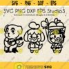 KK Slider Isabelle and Daisy Mae Bundle Files Animal Inspired Design Cute SVG Digital Download svg dxf png eps studio3Design 38.jpg