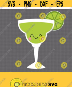 Kawaii Margarita Svg. Cinco De Mayo Cut Files. Margarita With Face Png. Mexican Fiesta Vector File For Cutting Machine Dxf Eps Download Design 460