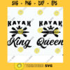 Kayak King Kayak Queen T shirt Design. DIY Vinyl Couple Shirt Svg Design. Kayak King Svg. Kayak Queen Svg. Kayaking Cameo Studio Cut Files.