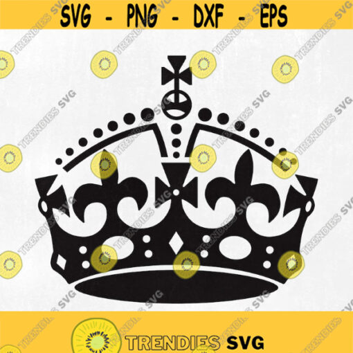 Keep Calm Crown SVG File Cutting Template Vector Clip Art for Commercial and Personal Use Vector Art file for Cricut SCAL Cameo Vinyl Design 77