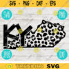 Kentucky SVG State Leopard Cheetah Print svg png jpeg dxf Small Business Use Vinyl Cut File 144