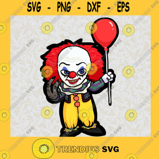 Kids Clown It SVG Pennywise Halloween SVG Pennywise Horror svg png eps