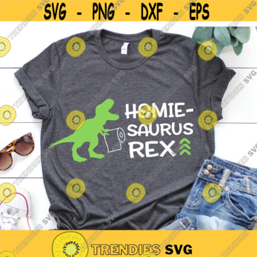 Kids Quarantine Svg Homie Saurus Rex Funny Svg T Rex Svg Stay Home Svg Baby Boy Shirt Svg Dinosaur Svg Cut File for Cricut Png Dxf Design 7352.jpg