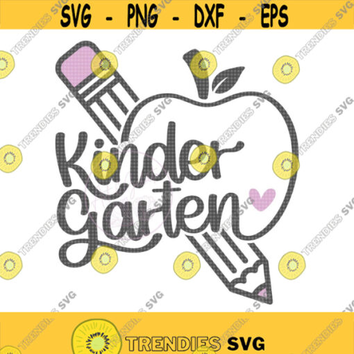 Kindergarten Apple SVG Kindergarten Svg First Day of School Svg Teacher Svg Kindergarden Shirt Svg Hello Kindergarden Svg Kinder Kid Design 117