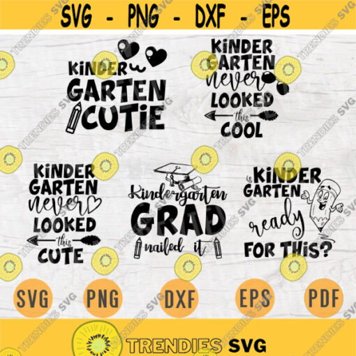 Kindergarten Bundle Pack 5 SVG Files for Cricut Vector Kindergarden Bundle Cut Files INSTANT DOWNLOAD Cameo Dxf Eps Png Pdf Iron On Shirt 3 Design 278.jpg