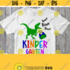 Kindergarten Svg Kindergarten Shirt Svg Dinosaur with Saying Rawr Baby T Shirt Svg Cut File for Boy or Girl Silhouette Cricut Design Design 244