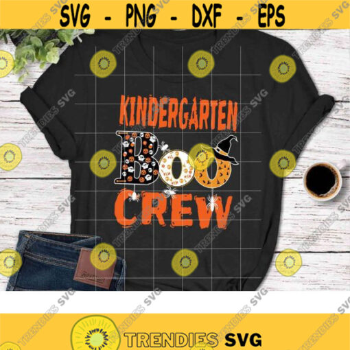 Kindergarten boo crew svg Halloween Svg Halloween Gift Svg Funny Cuties Horror Svg Cricut File Clipart Svg Png Eps Dxf Design 128 .jpg