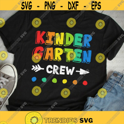 Kindergarten svg Crew svg Kindergarten Crew svg Teacher svg Kids svg dxf School svg Clipart Cut file Cricut Silhouette Download Design 1022.jpg