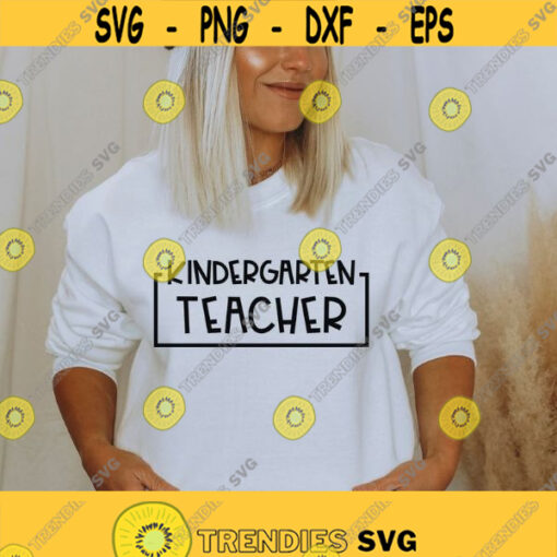 Kindergarten teacher svg Teacher Life svg Kindergarten shirt svg Back to school svg Teacher gift svg Teacher svg mug Png Dxf Cut files Design 401