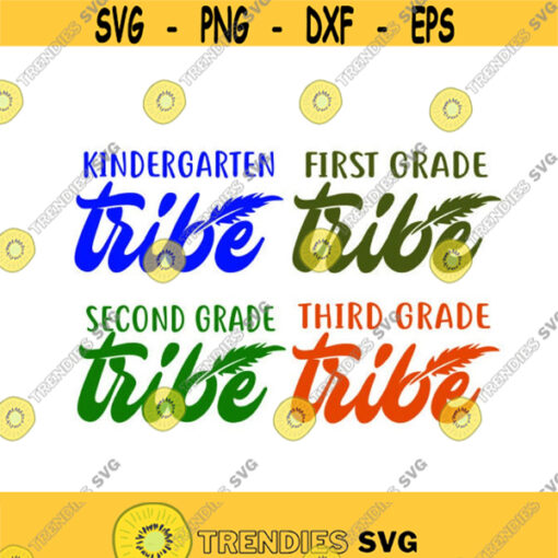 Kindergaten 1st grade tribe 2nd 3rd school Cuttable Design SVG PNG DXF eps Designs Cameo File Silhouette Design 848
