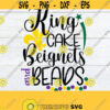 King Cake Beignets and Beads Mardi gras Mardi Gras svg Mardi Gras Decor SVG Beads svg svg Cut File dxf png jpg Digital Image Design 1077
