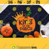 King Of The Patch Svg Pumpkin with Crown Svg Boy Dad Brother Uncle Shirt Design Halloween Fall Autumn Harvest Thanksgiving File Design 367